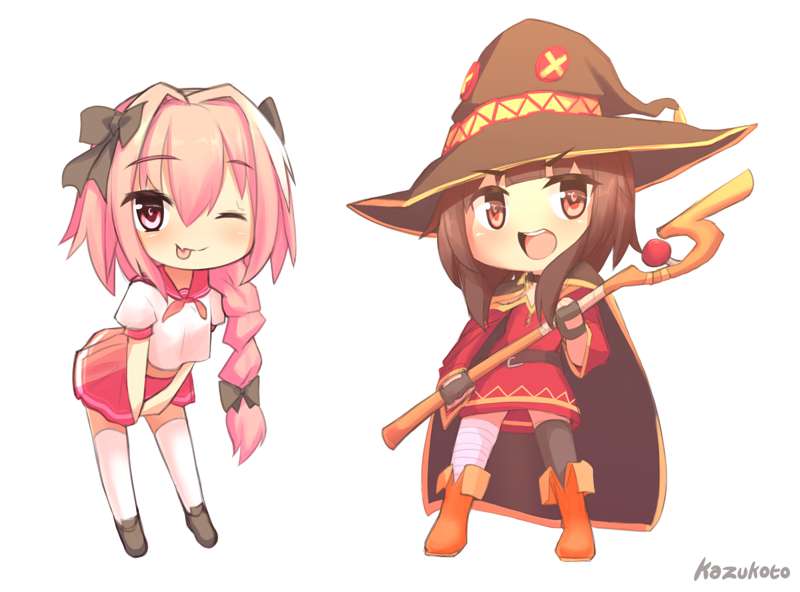 Astolfo and Megumin Chibis