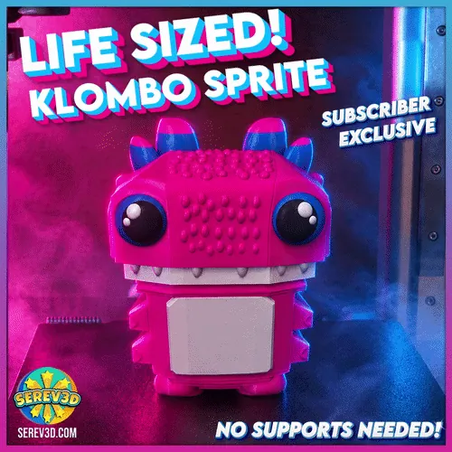 Klombo Sprite - Mini + Life-Sized Versions! 💜✨