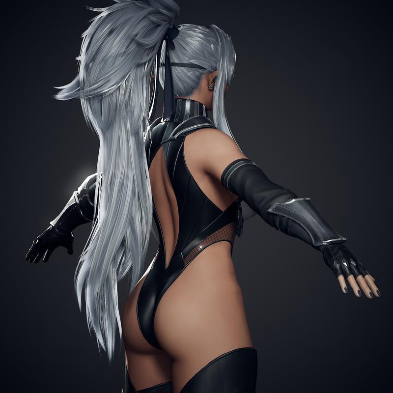 Dark Elf Blader WIP 04 - Armor and Suit Full Textures!