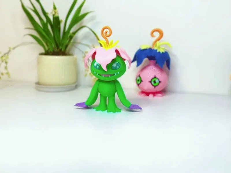 数码宝贝—巴鲁兽（分色组装）Palmon Digimon