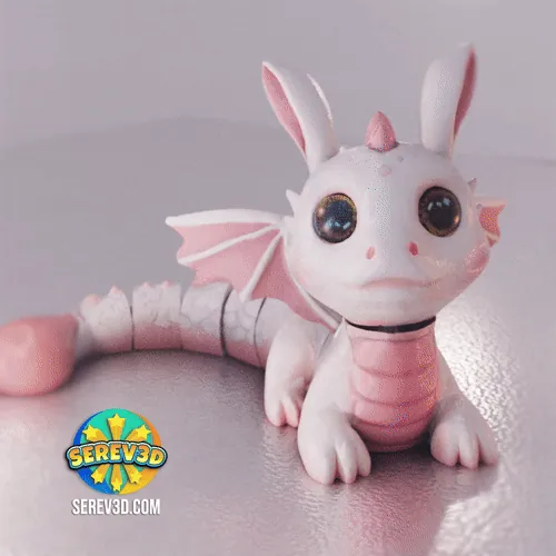 Bunny Dragon (Easter Articulated Figurine)