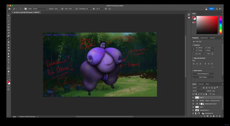 Angela White work in progress berry! 
