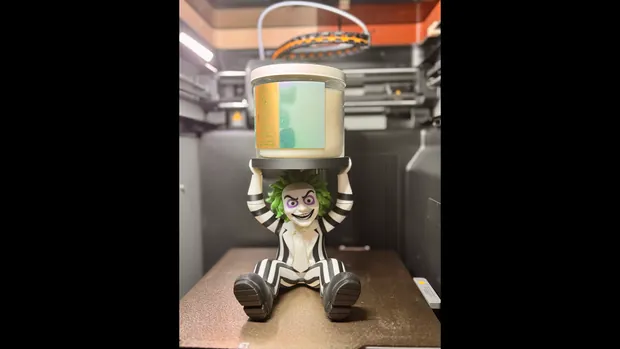🧃 It's Showtime! Beetlejuice Candle Holder STL Now Available! 🕯️