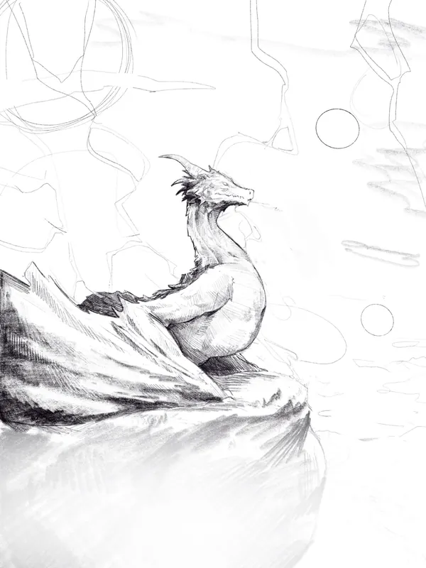 lil wyvern sketch + update