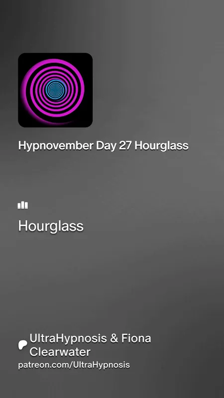 Hypnovember Day 27 Hourglass