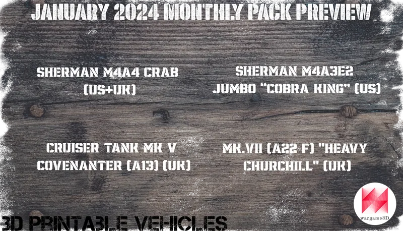 JANUARY 2024 Monthly Pack Preview