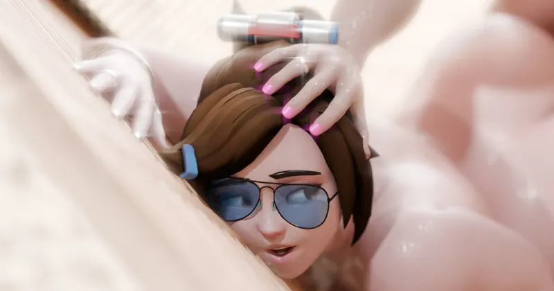 Mei's beach butt - Uncensored