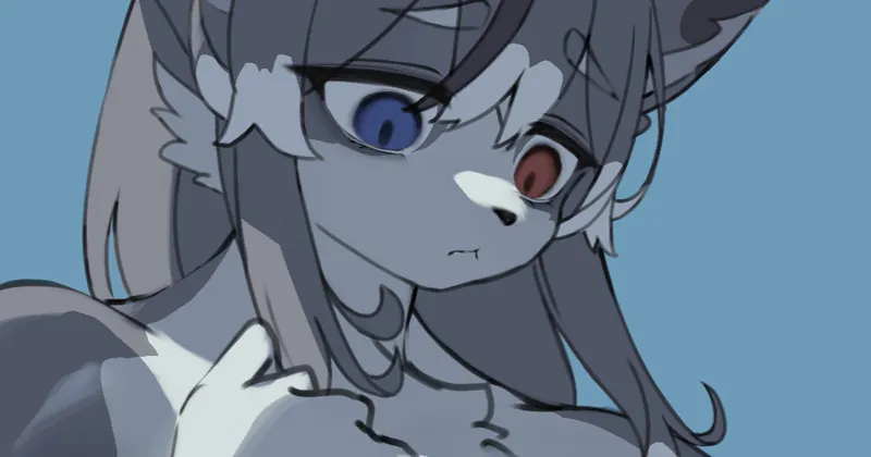ギチギチ腹筋きつねちゃん（途中）