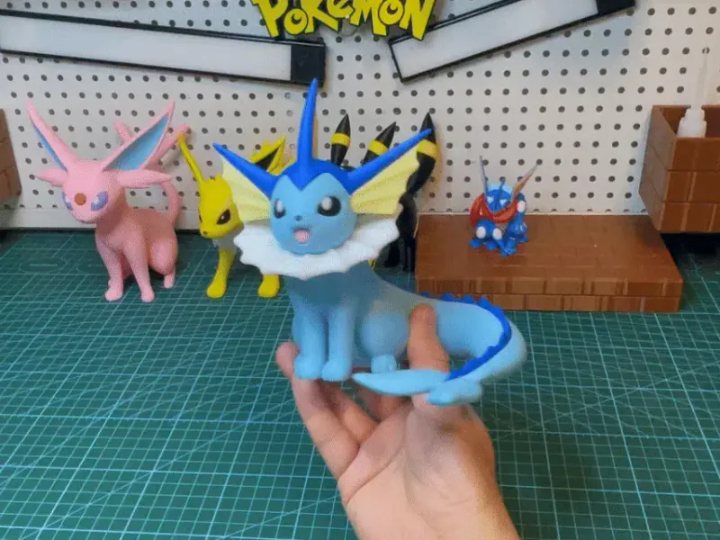 宝可梦 —水伊布（分色组装）vaporeon Pokémon 