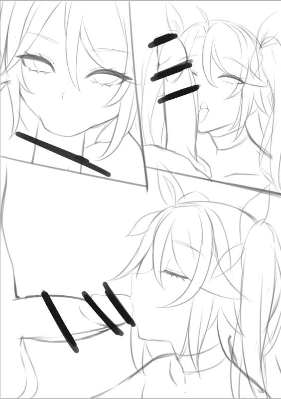 オイゲンのエロい漫画ラフ②