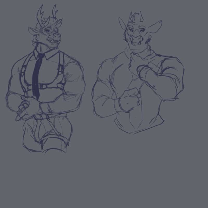 Xander & Avi sketch/ timelapse