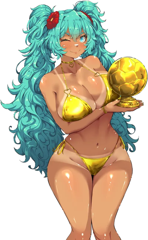 Brazilian Miku Golden Ball_PNG