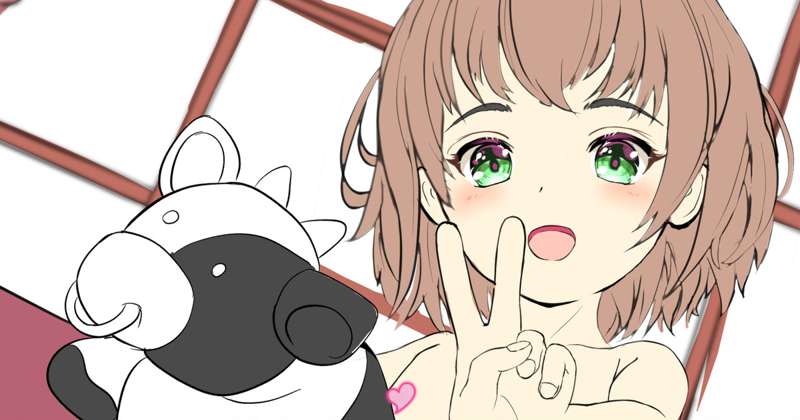 今日のお絵描き進捗①（支援者様限定版 裸差分作成中）