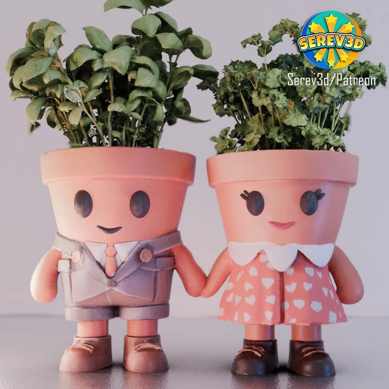 Mr. & Mrs. Pot (Planter- Spice container)
