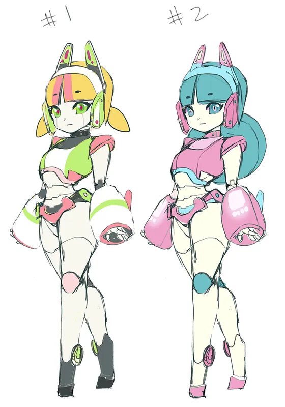 Robot Girl Designs