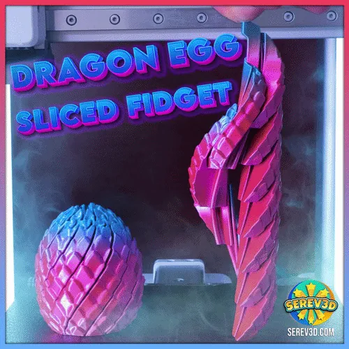 🐉 Dragon Egg & Dragon Skull Sliced Fidgets!