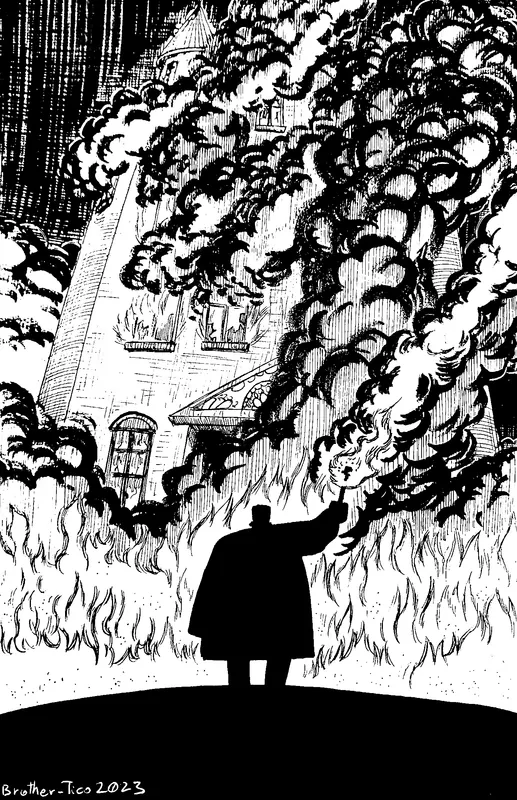 Inktober 2023 Day 31 Fire