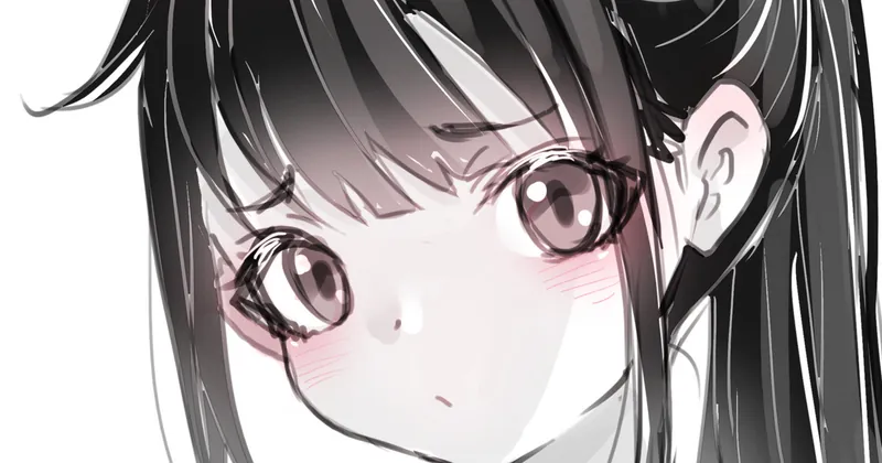 水色ポニーテール