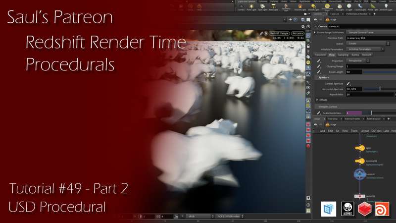 Patreon Tutorial #49 - Redshift Render Time Procedurals - Part 2