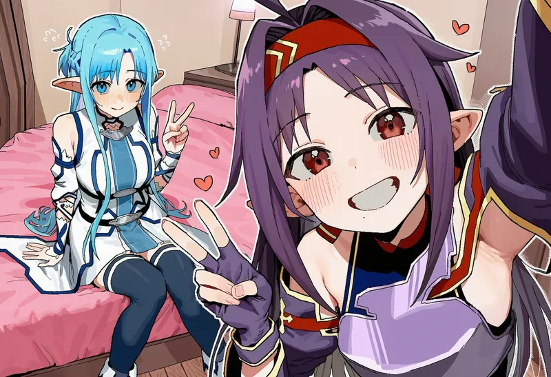 Konno Yuuki & Asuna 63p