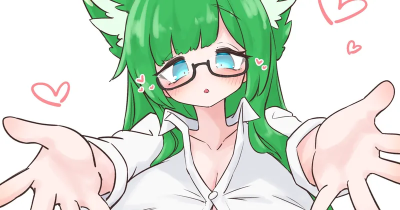 デカもふハグ待ち狐娘【Skeb】