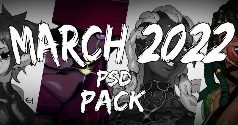 March 2022 PSD pack