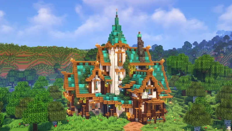 Cyan Fantasy House Schematic!