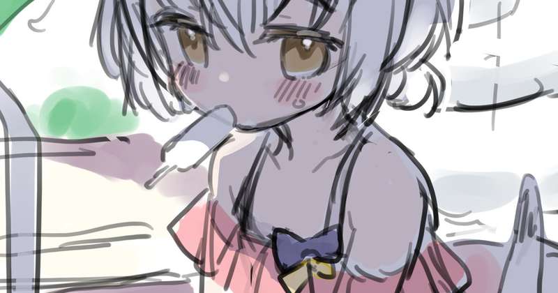 #021 【ラフ】暑がりおこじょ