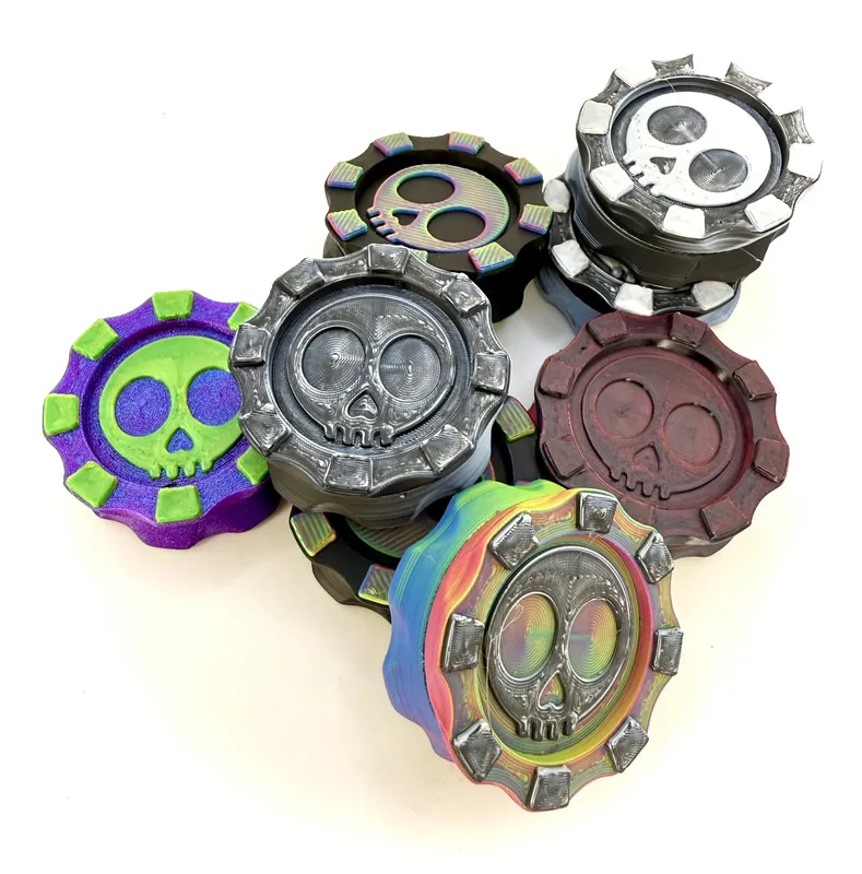 EDC FlipChip Haptic Skull Cap Magnetic Fidget Pop Coin