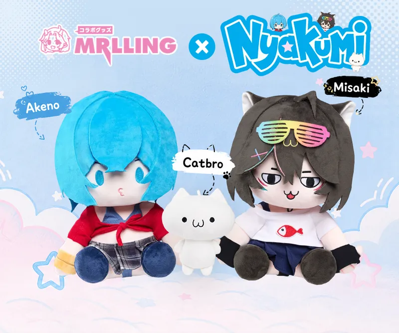 Misaki, Akeno and Catbro Plushies! 💖✨