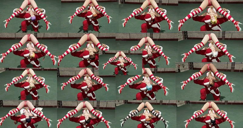 DOA6 Ryona Muscle Buster All Female (Santa Bikini Costume)Fullbitrate 50bit+Uncut サンタさんビキニ マッスルバスター 