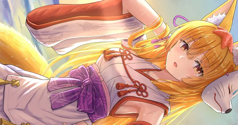 夏の狐芭狗ちゃん　画像セット＋期間限定イラストデータ