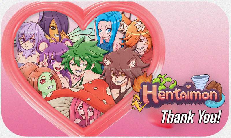 Hentaimon is finally here and playable, let the journey begin!💕