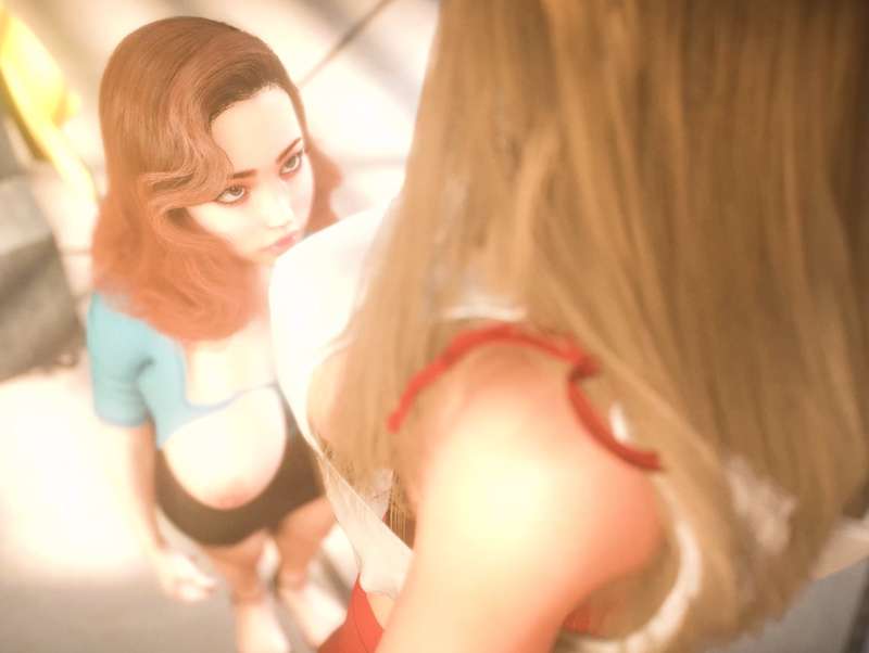 Behind the Scenes: 5' Tall Girl Grows Gigantic Boobs and Shrinks Her Beautiful Lover Down to Size