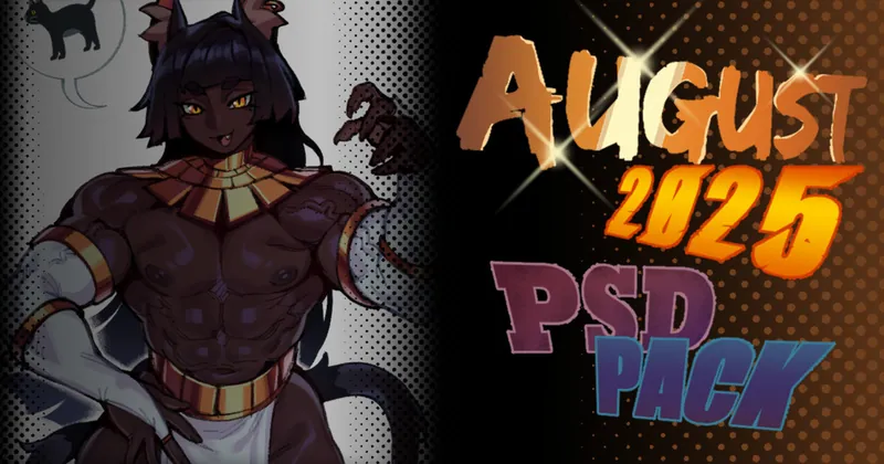 August 2025 PSD pack