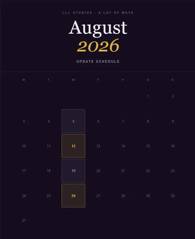 August Calendar