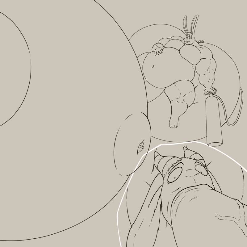 Year of the bunloon (lineart)