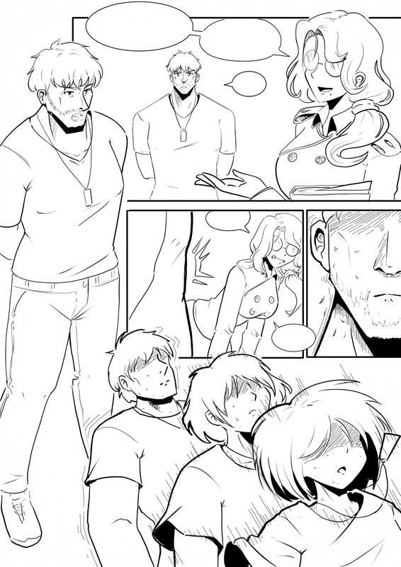 Spy unit page 1/3 lineart